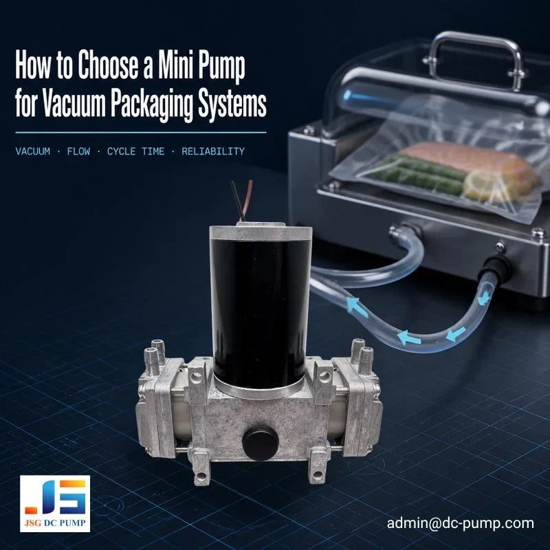 How to choose a mini vacuum pump for vacuum packaging system with JSG DC PUMP