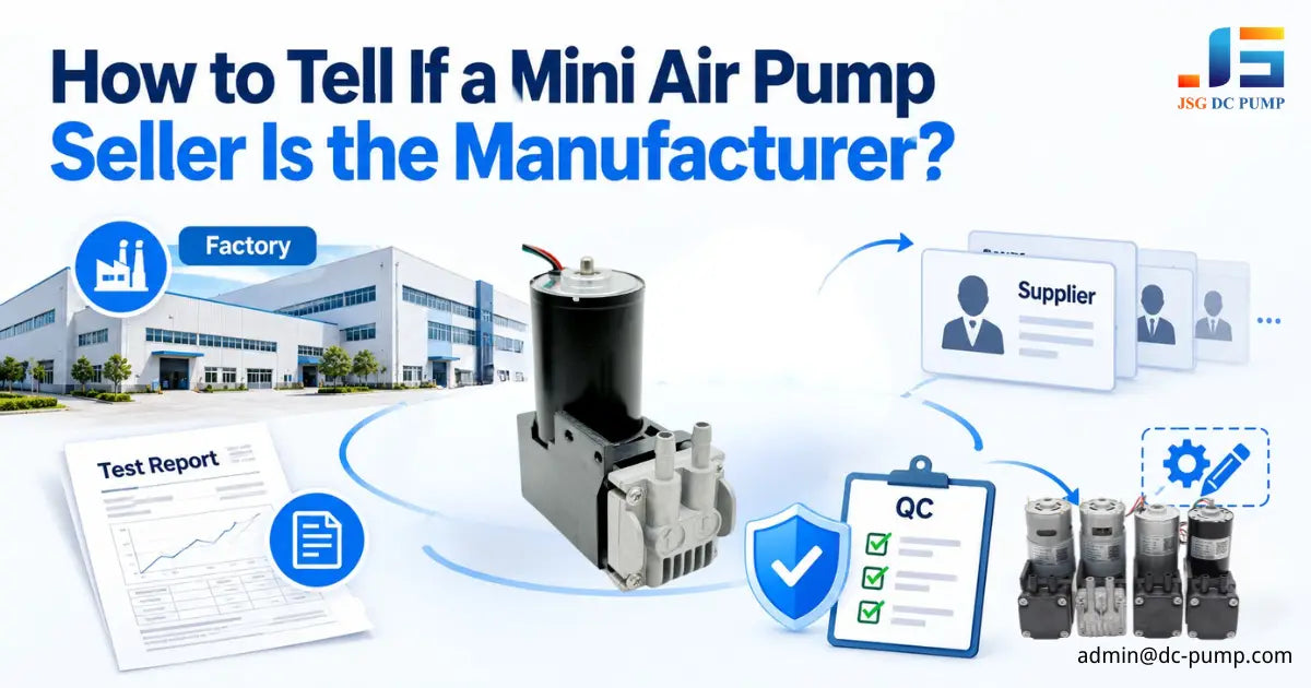 How to identify a real mini air pump manufacturer through factory verification, performance testing, quality control, and OEM capabilities.