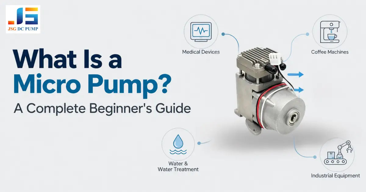 What is a micro pump beginner's guide showing micro pump applications in medical devices, coffee machines and industrial equipment