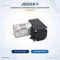 JSG02A/V brushed diaphragm air and vacuum pump with original product photograph and 6V, 12V and 24V options