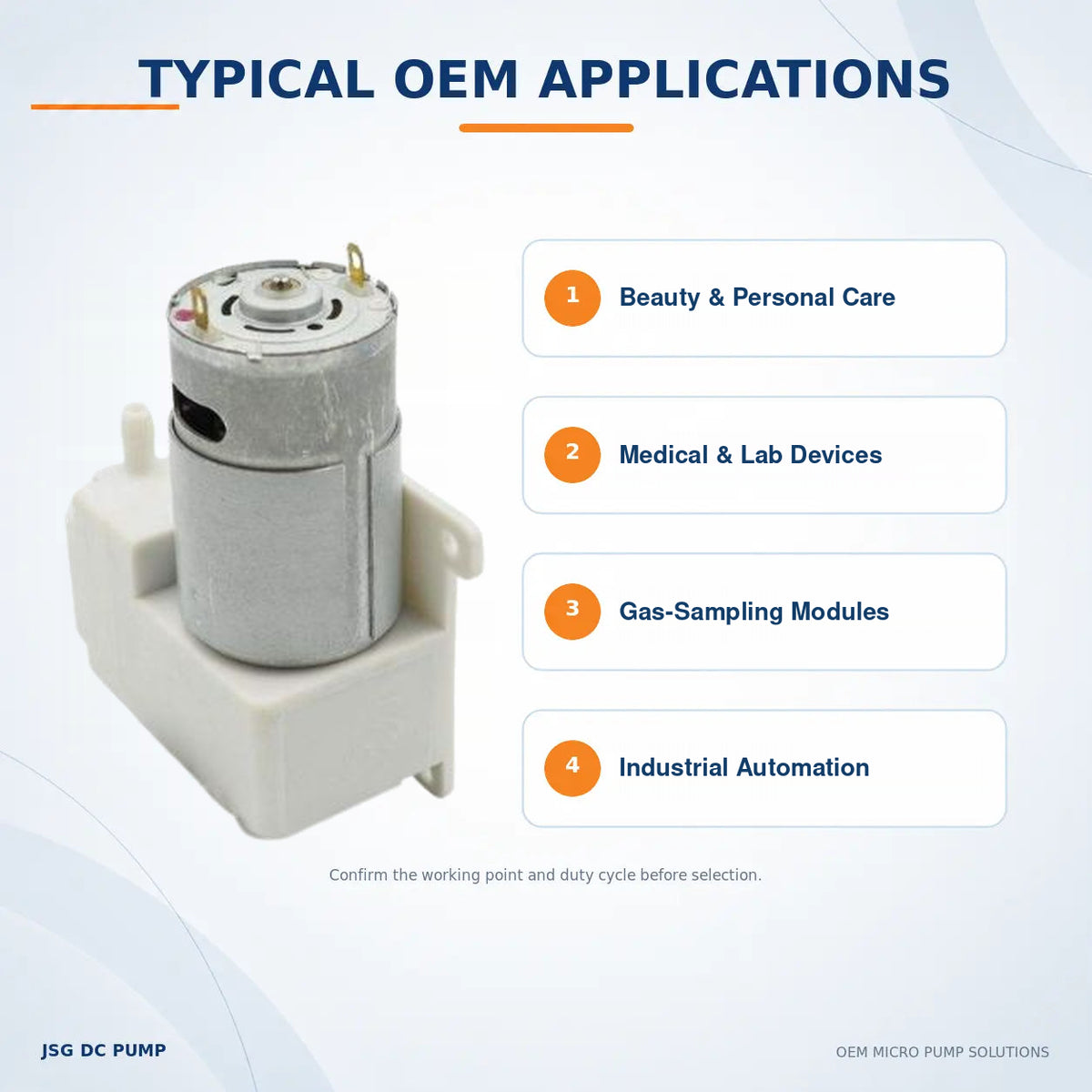 JSG04A/V diaphragm pump for beauty devices, medical instruments, gas sampling and industrial automation