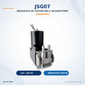 JSG07 brushless DC piston air and vacuum pump in a front three-quarter view