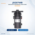 JSG07WB brushless diaphragm liquid pump front view with original product label