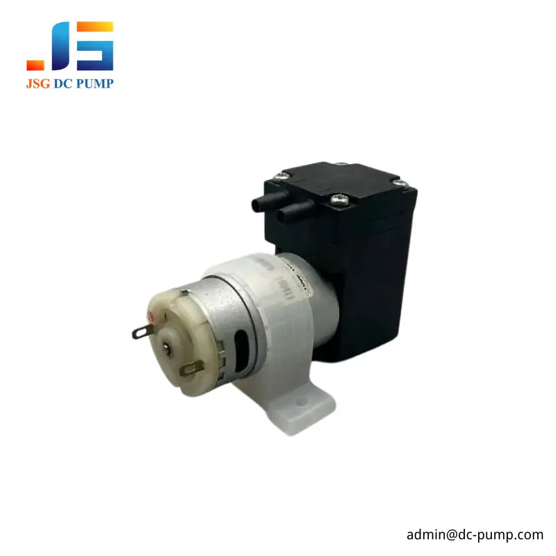 Silicone vibration damper installed around a miniature diaphragm pump motor